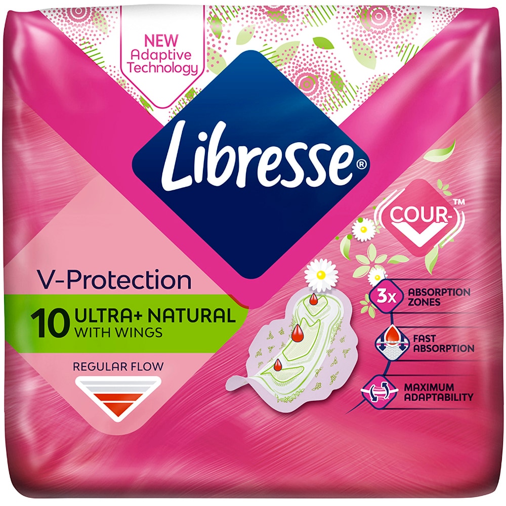 Absorbante LIBRESSE Ultra Aloe Vera, 10buc