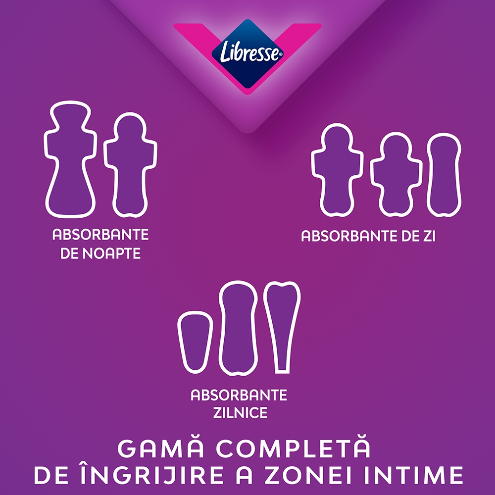 Pachet absorbante LIBRESSE: Maxi Goodnight Duo, 20buc + Protej-slip Dailies Normal, 32buc