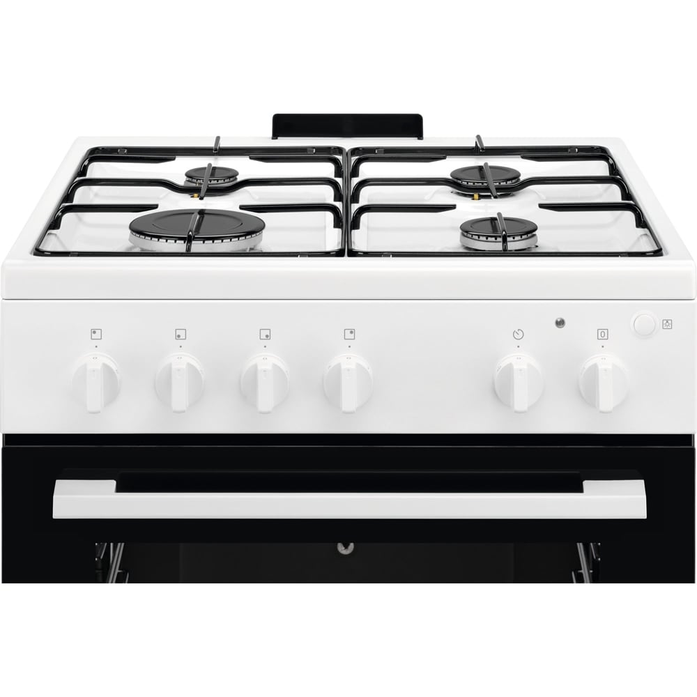Aragaz ELECTROLUX LKG604012W, 4 arzatoare, Gaz, L 60 cm, Grill, Rotisor, alb