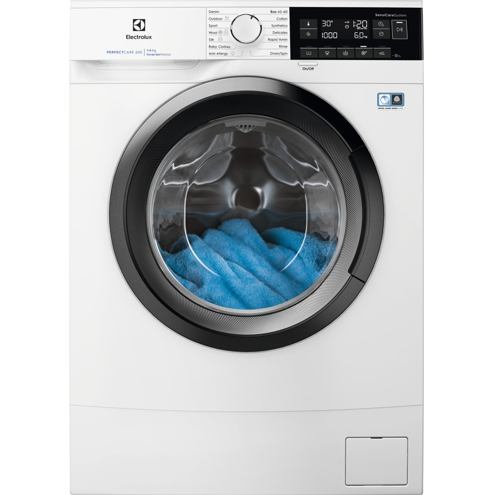Masina de spalat rufe frontala slim ELECTROLUX PerfectCare600 EW6SM326S, 6 kg, 1200rpm, Clasa B, alb
