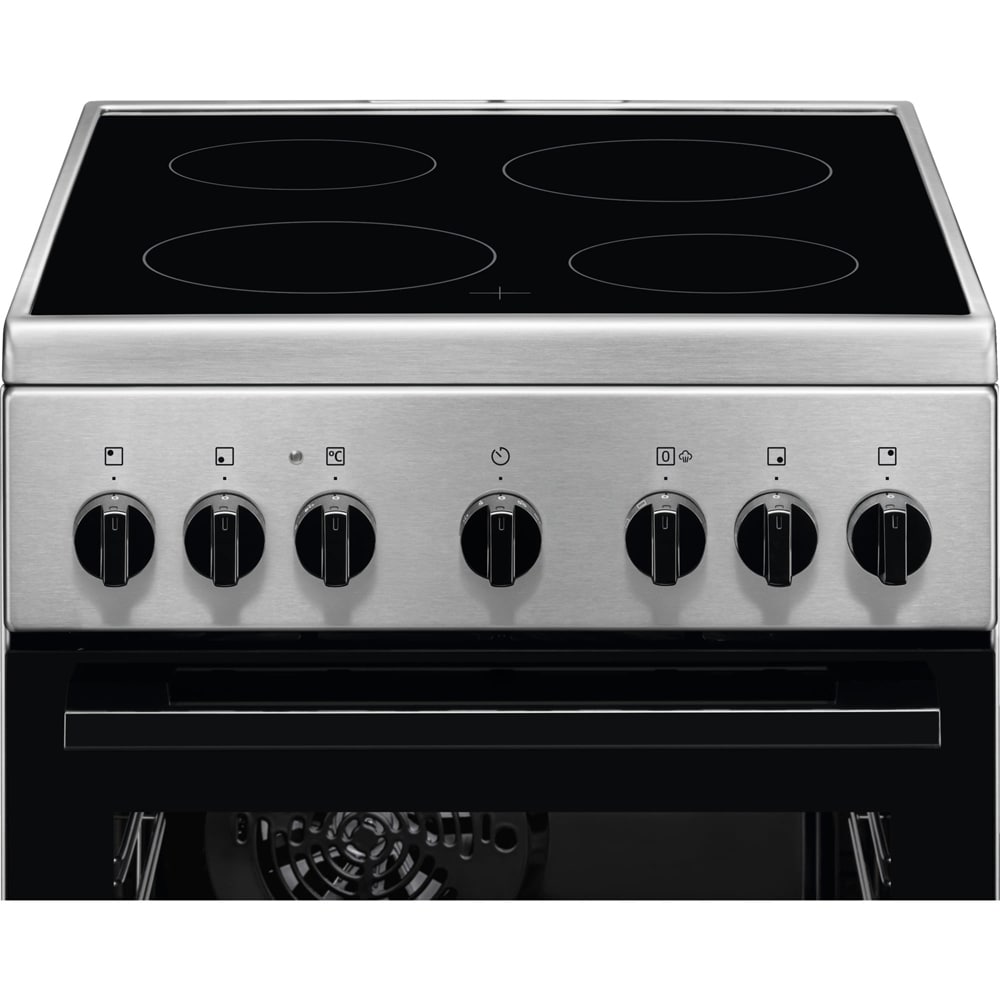 Aragaz ELECTROLUX LKR562055X, SteamBake, 4 arzatoare, Electric, L 50 cm, Grill, inox