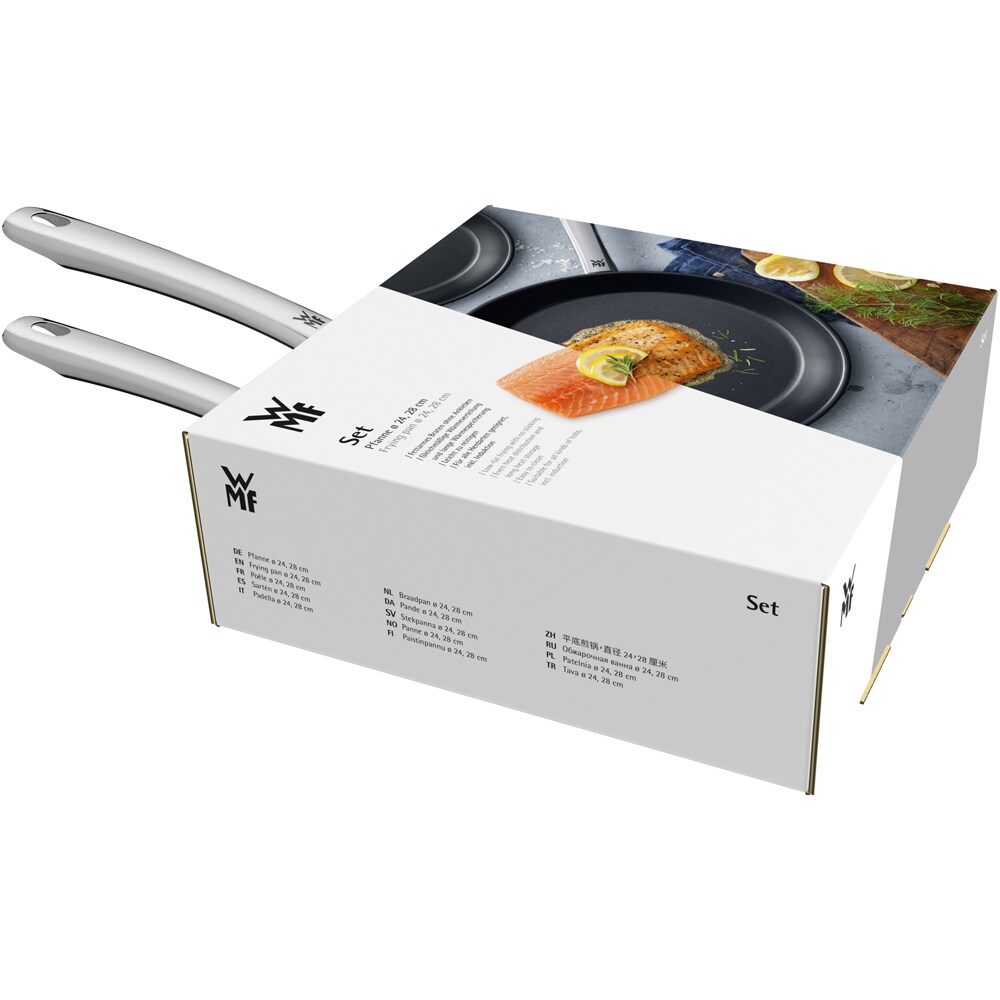 Set tigai WMF Nordic Profi 741226290, 2 piese, 24-28cm, inox, argintiu