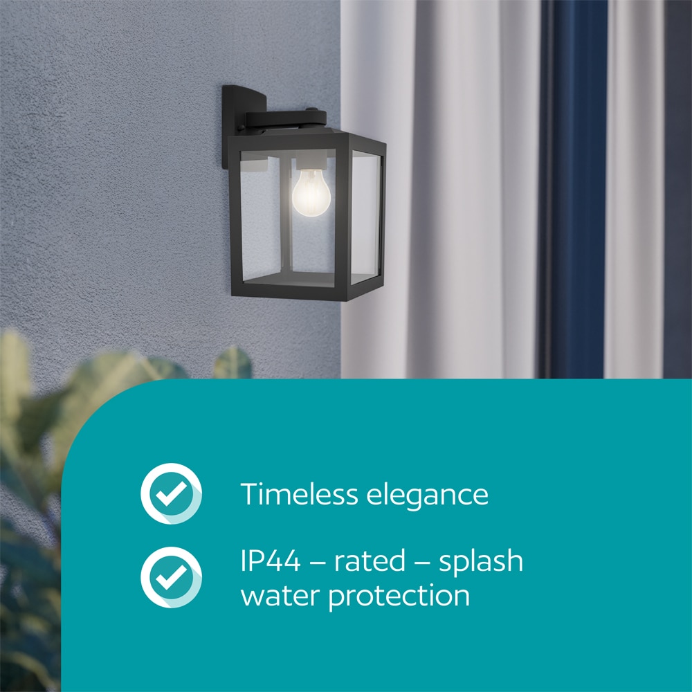 Aplica exterior EGLO Olgiata, 60W, E27, IP44, negru