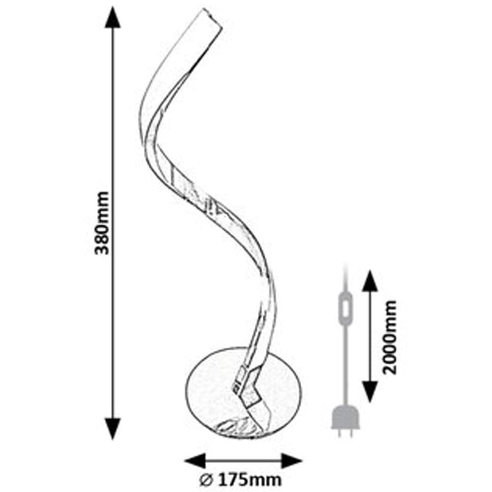 Veioza RABALUX Azula S, 3W, 260lm, 4000K, IP20, crom