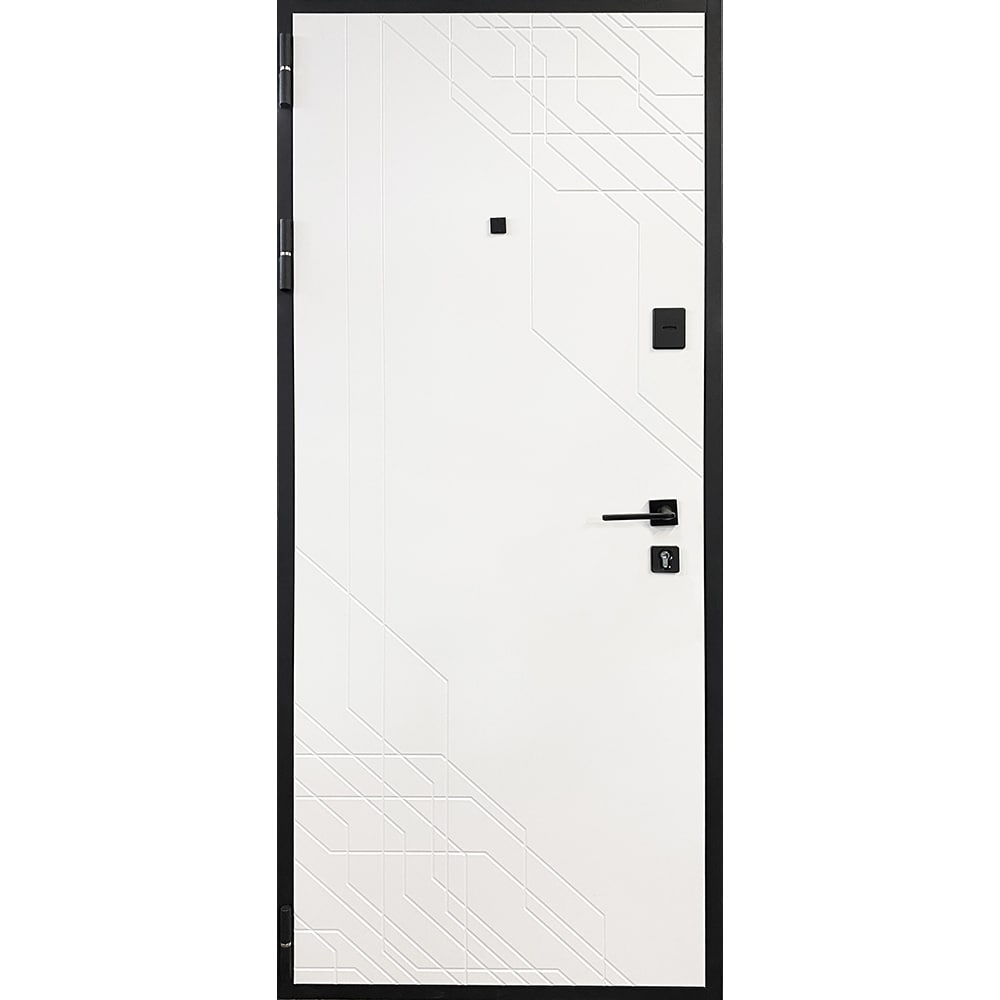 Usa exterior BELLA CASA BC220, fara geam, dreapta, metal, 77 x 194 cm, antracit-alb