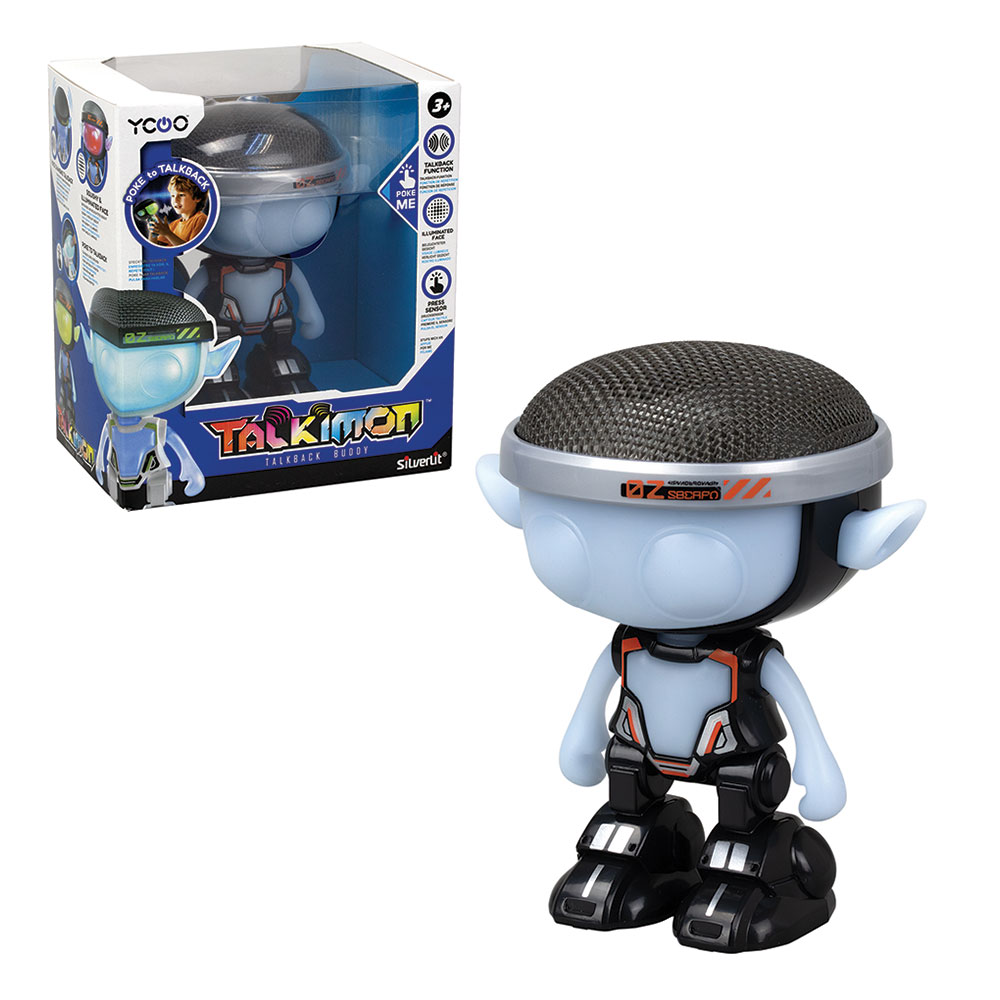 Robot SILVERLIT Ycoo Talkimon 753088494, 3 ani+, alb-negru