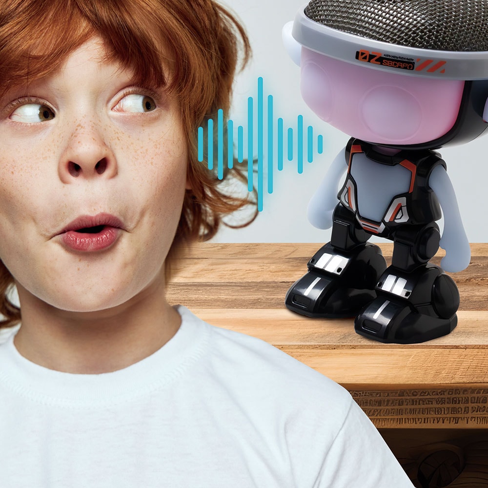 Robot SILVERLIT Ycoo Talkimon 753088494, 3 ani+, alb-negru