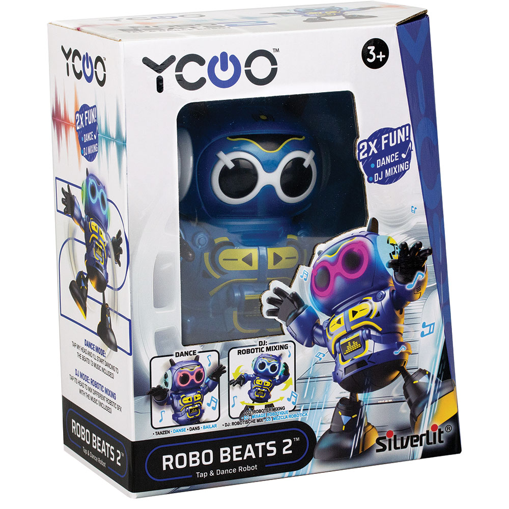 Robot SILVERLIT Ycoo Robo Beats 753088599, 5 ani+, alb-negru