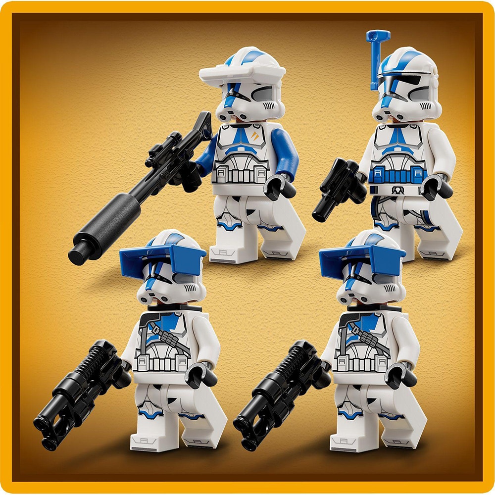 LEGO Star Wars: Pachet de lupta Clone Troopers divizia 501 75345, 6 ani+, 119 piese