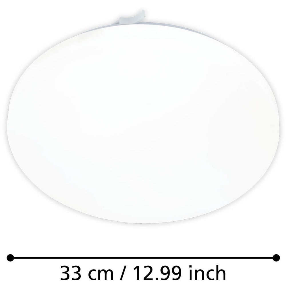 Plafoniera LED EGLO 75449, 15.5W, 1700lm, lumina calda, IP20, alb