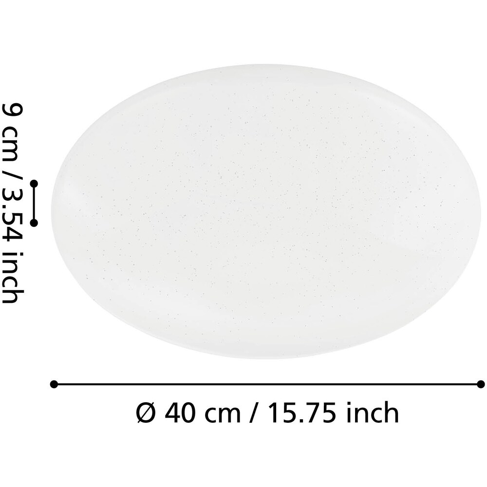 Plafoniera LED EGLO 75507, 18.8W, 2300lm, lumina variabila, IP20, alb