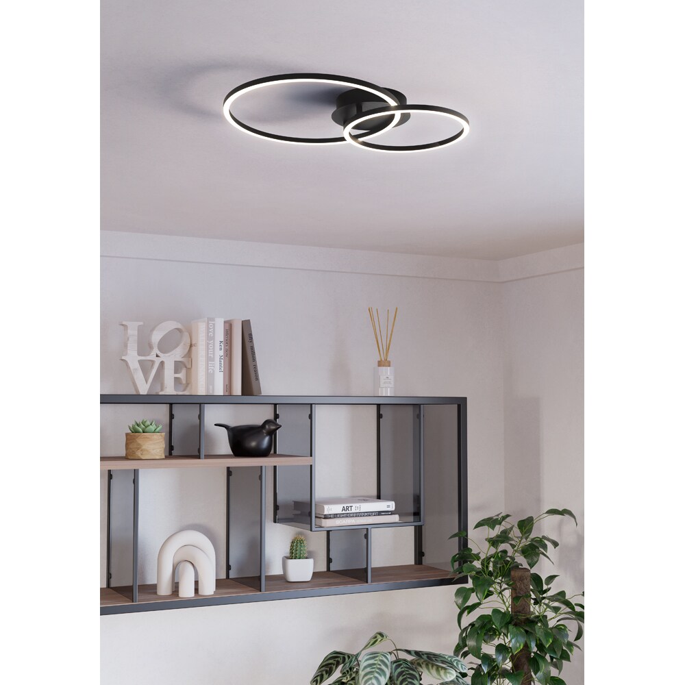 Plafoniera LED EGLO 75554, 1 x 12 ; 1 x 10W, 1600lm, lumina calda, IP20, alb