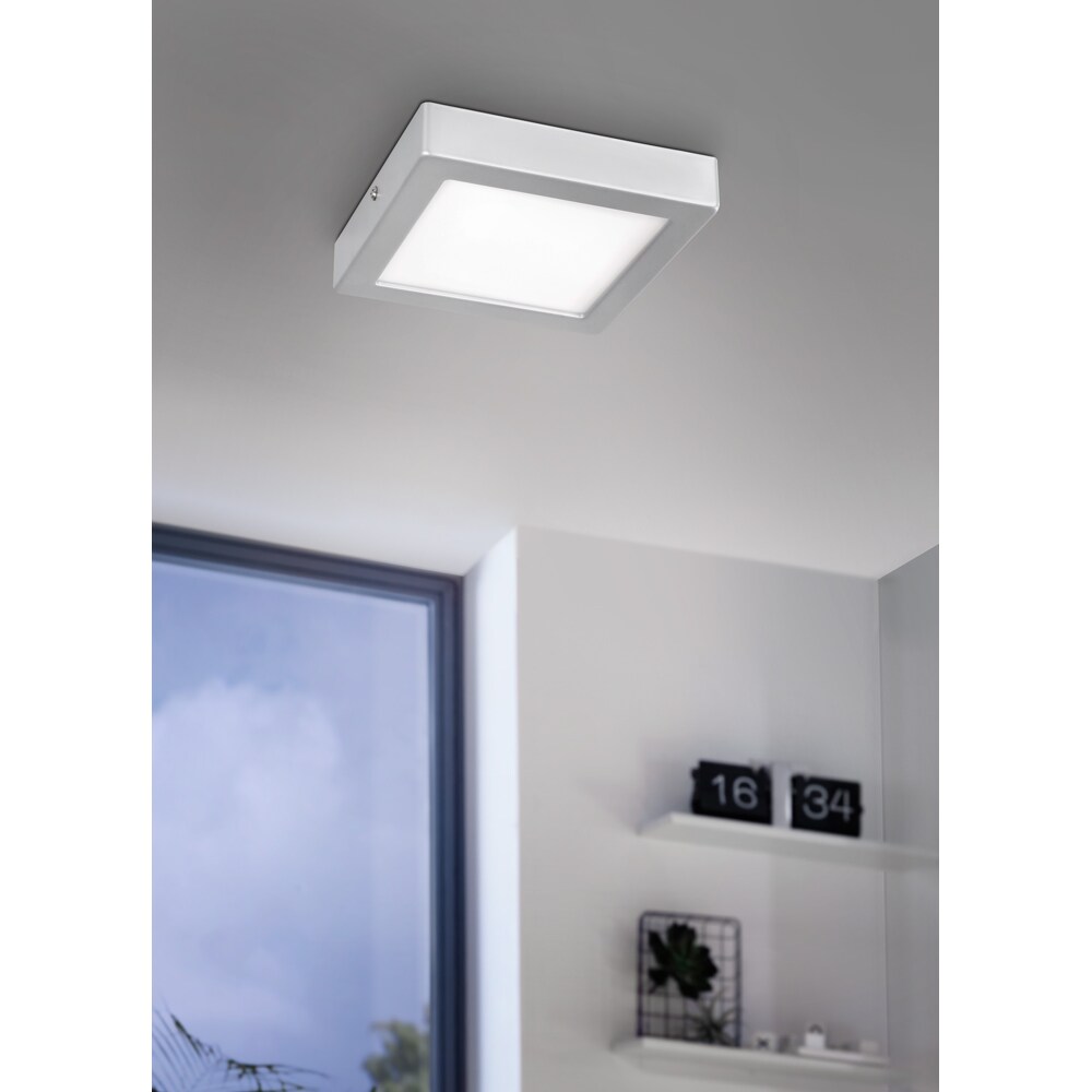Plafoniera LED EGLO 75603, 9.5W, 1500lm, lumina neutra, IP20, alb