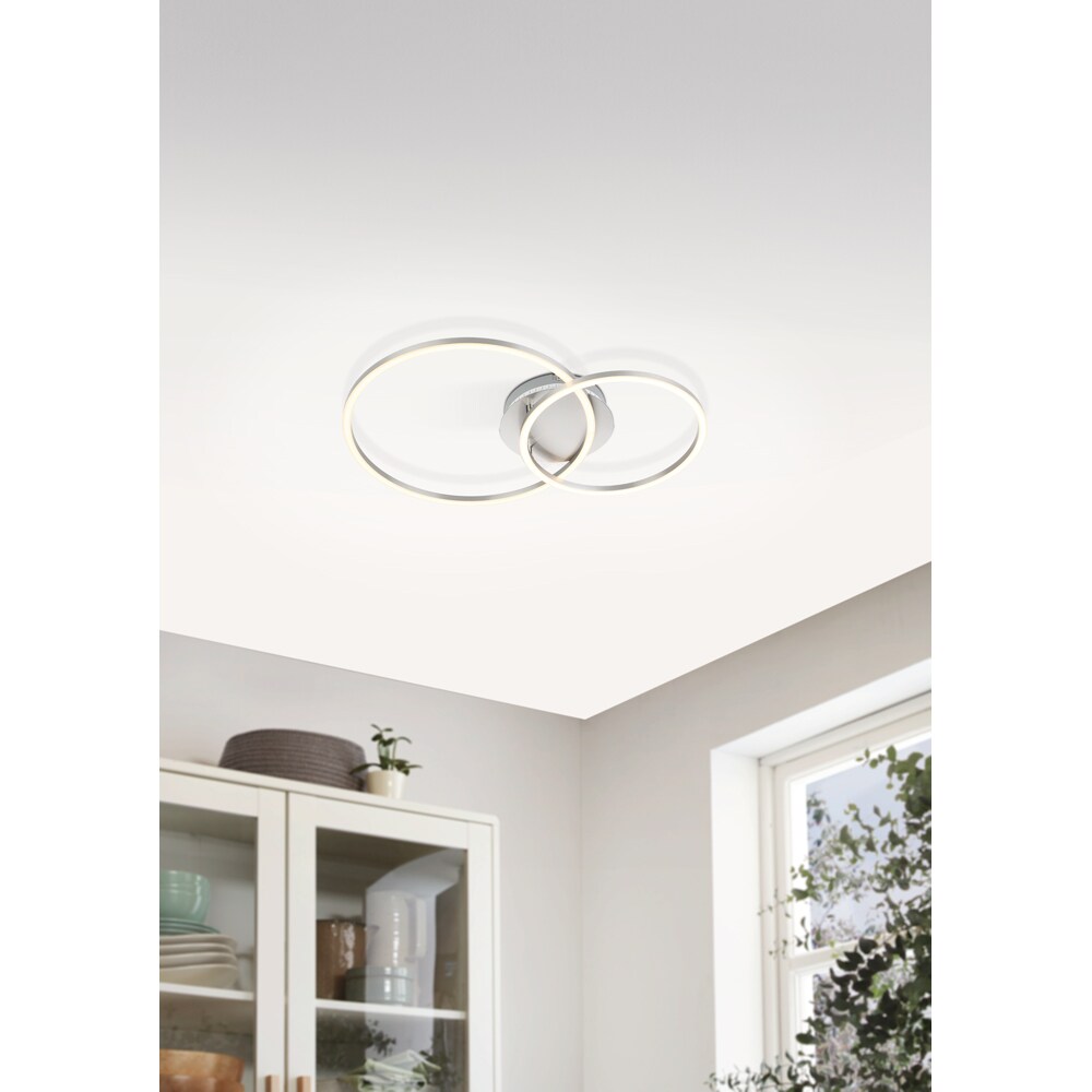 Plafoniera LED EGLO 75607, 12W, 1350lm, lumina variabila, IP20, alb