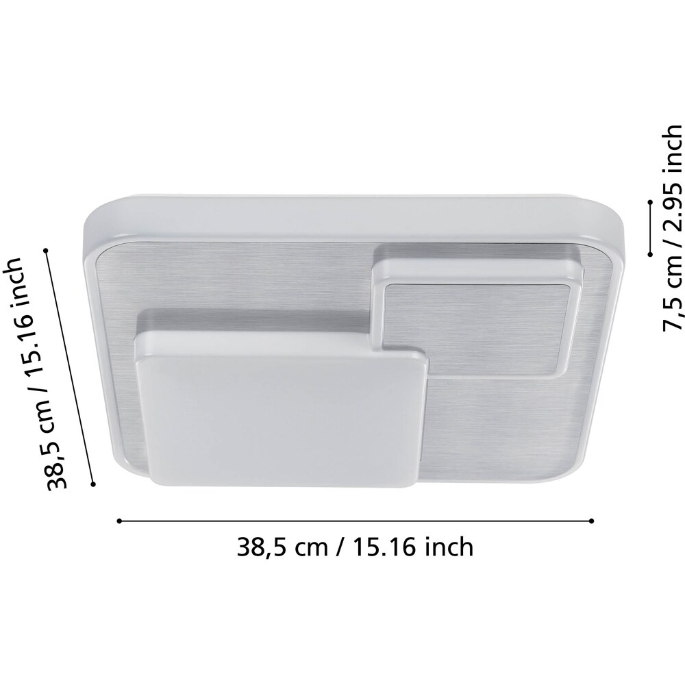 Plafoniera EGLO Lepreso, LED, 19.5W, 2300lm, 3000K, alb