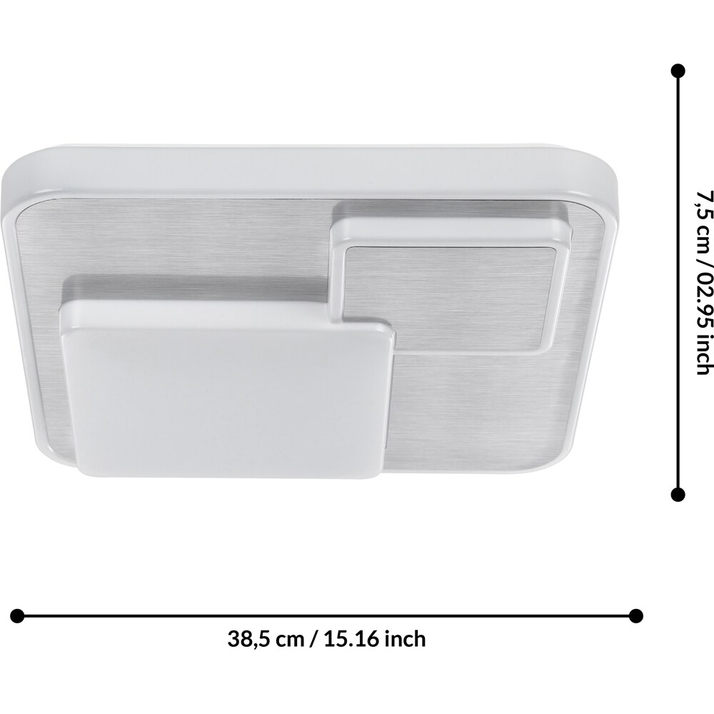 Plafoniera EGLO Lepreso, LED, 19.5W, 2300lm, 3000K, alb