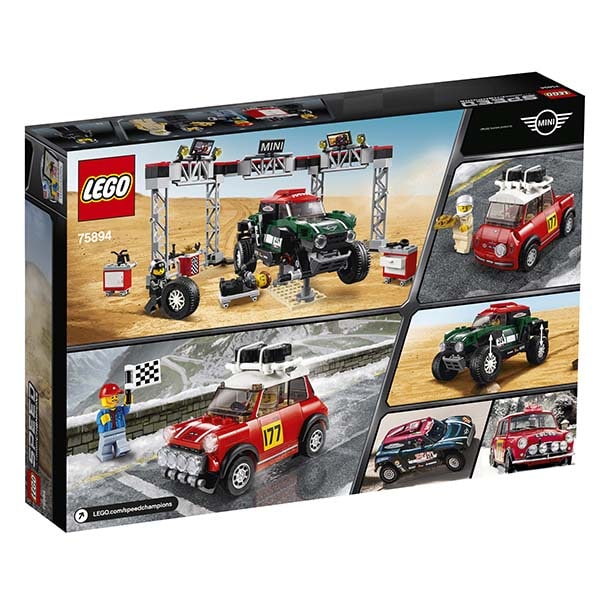 LEGO Speed Champions: 1967 Mini Cooper S Rally si automobil sport 2018 MINI John Cooper Works 75894, 8 ani+, 481 piese
