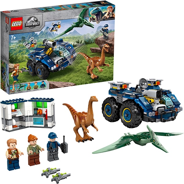 LEGO Jurassic World: Evadarea lui Gallimimus si Pteranodon 75940, 7 ani+, 391 piese