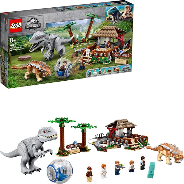 LEGO Jurassic World: Indominus Rex contra Ankylosaurus 75941, 8 ani+, 537 piese