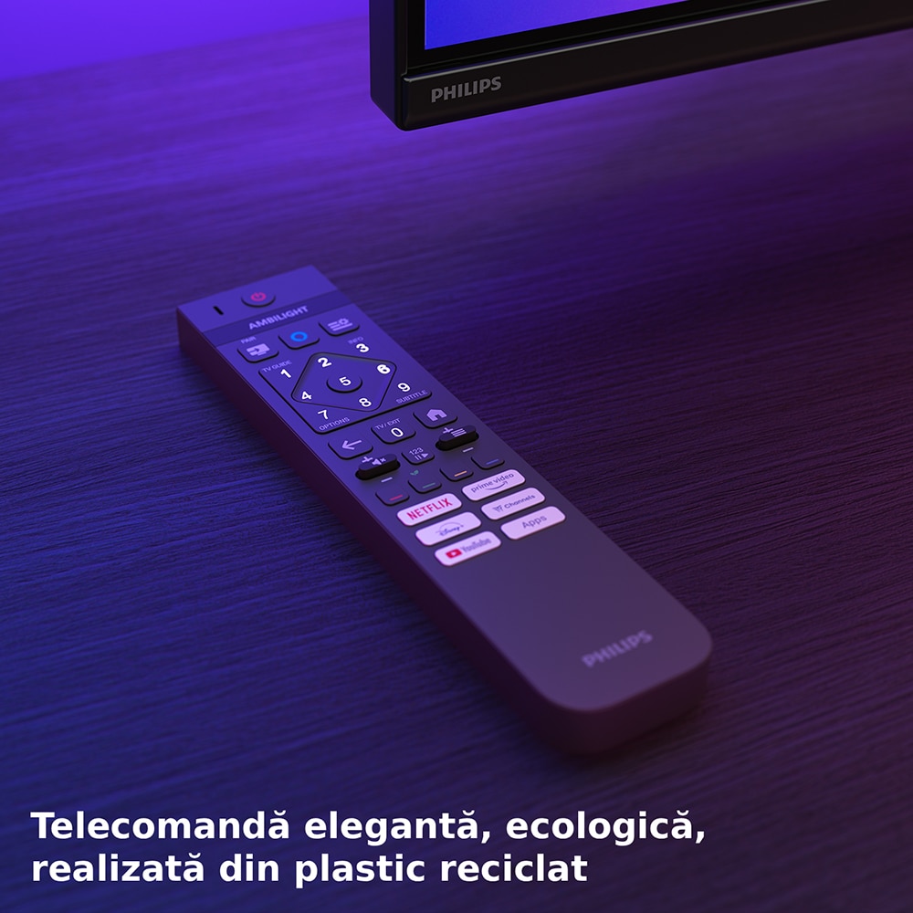 Televizor QD MiniLED Smart PHILIPS 75MLED950, Ultra HD 4K, HDR10+, 189cm