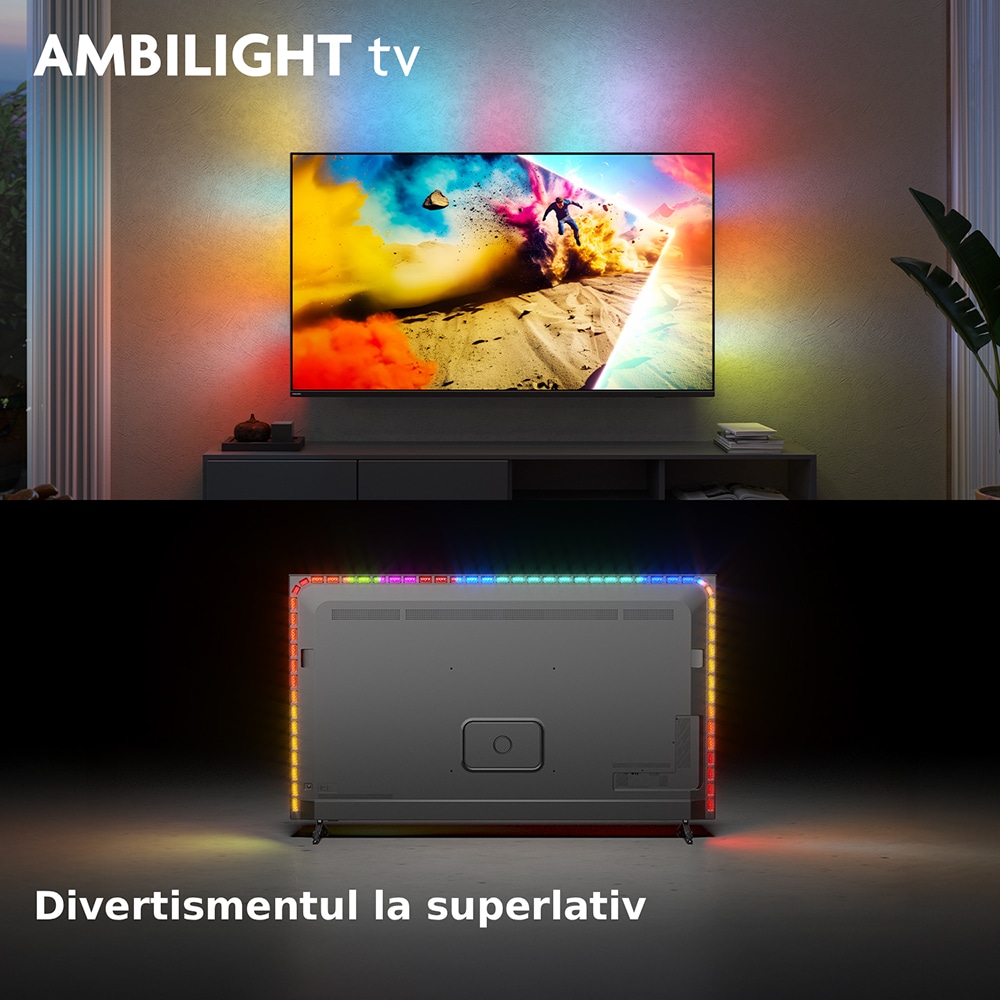 Televizor QD MiniLED Smart PHILIPS 75MLED950, Ultra HD 4K, HDR10+, 189cm