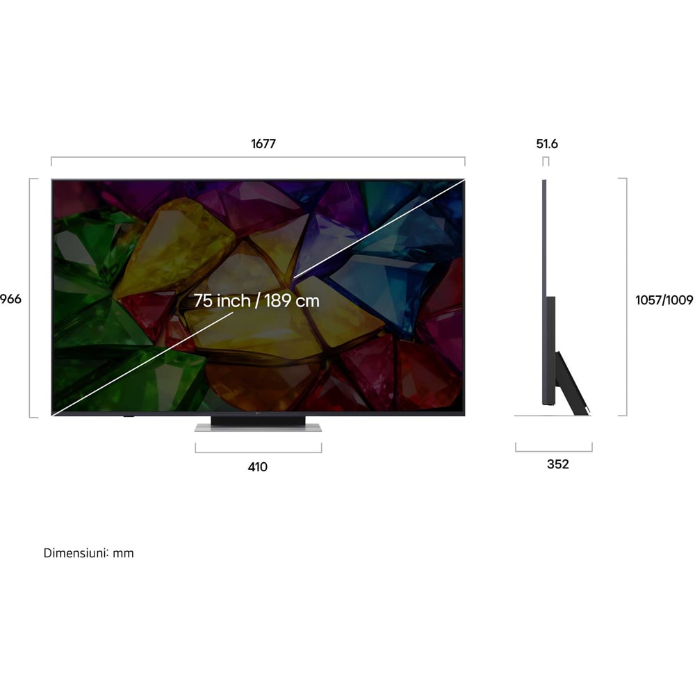 Televizor Mini RGB evo LG 75MRGB88B3B, Ultra HD 4K, 189cm