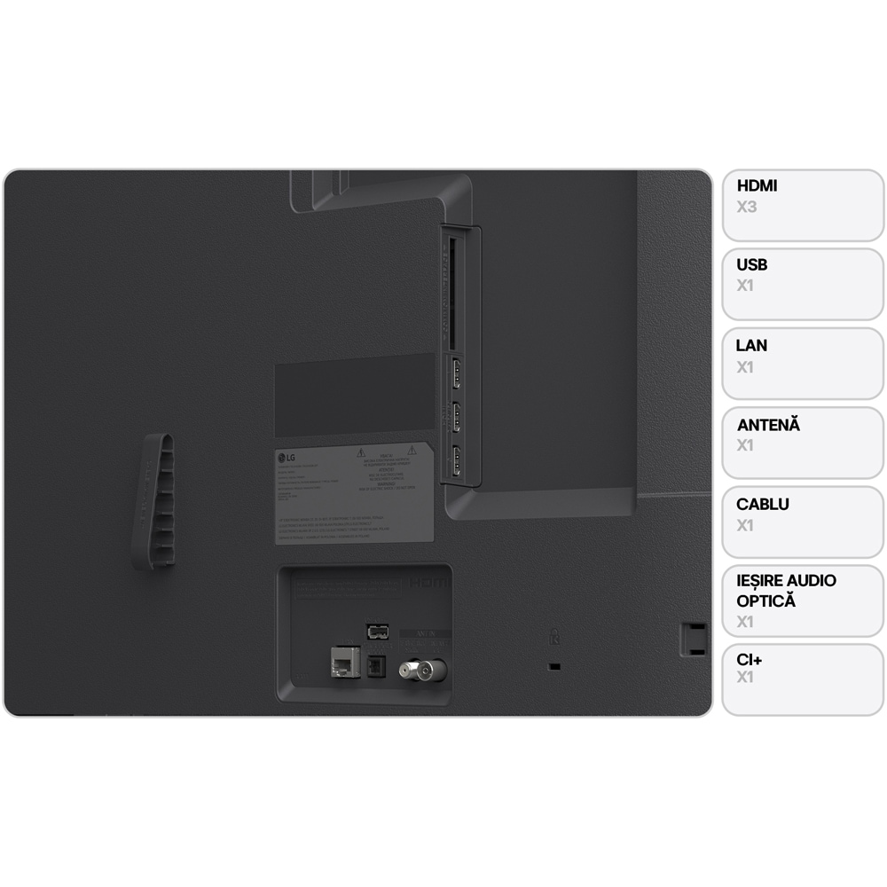 Televizor QNED Mini LED Smart LG 75QNED81B3A, Ultra HD 4K, 189cm