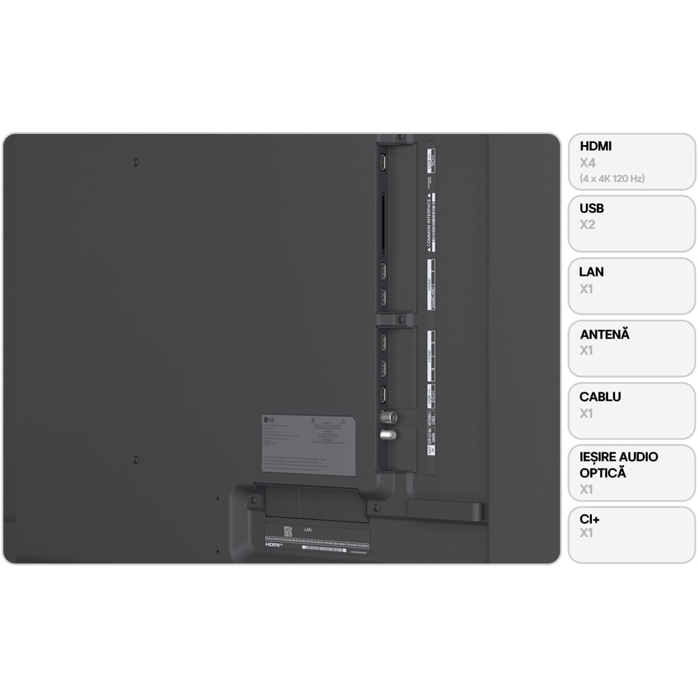 Televizor QNED Evo Mini LED LG 75QNED87B3A, Ultra HD 4K, 189cm