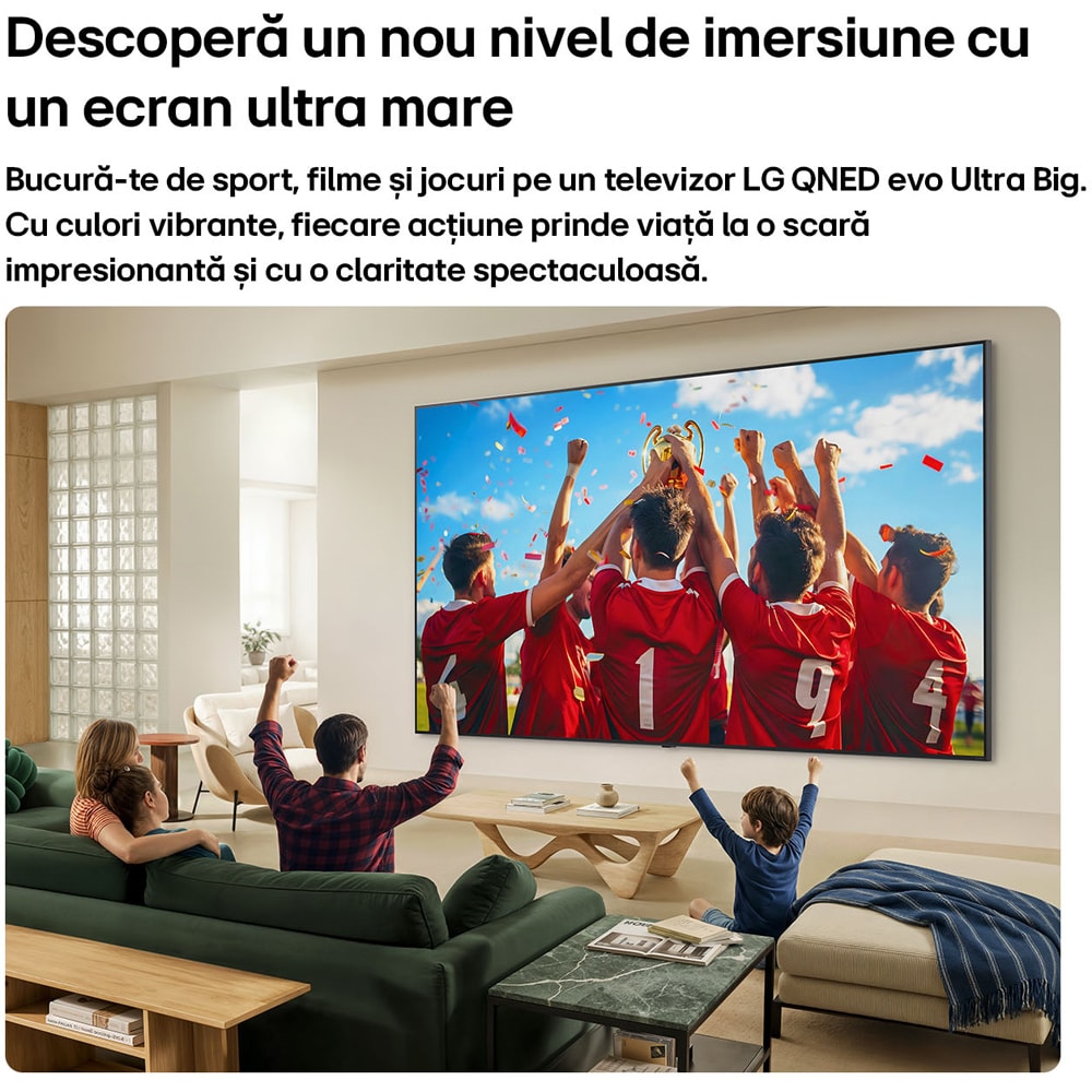 Televizor QNED Evo Mini LED LG 75QNED87B3A, Ultra HD 4K, 189cm