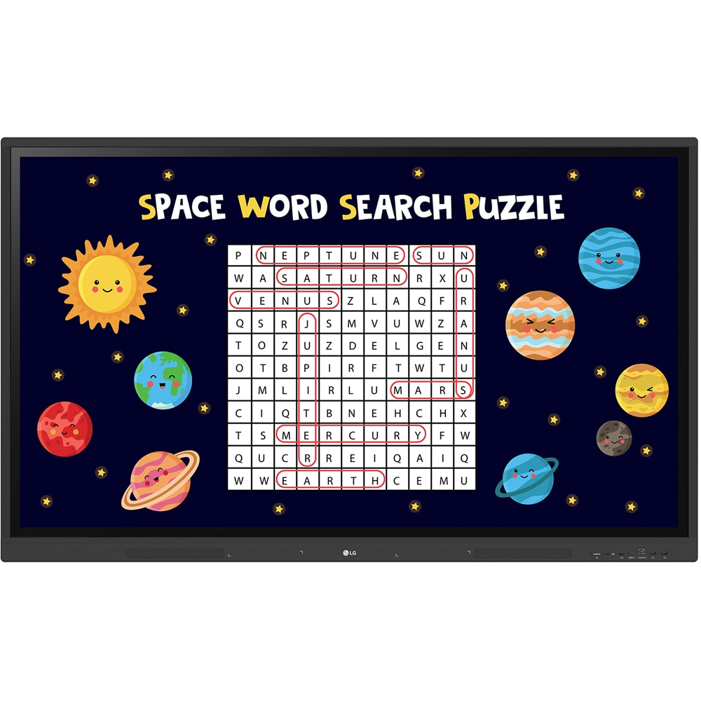 Display interactiv LG 75TR3DK-B, 75", 4K Ultra HD Touch, 60Hz, negru