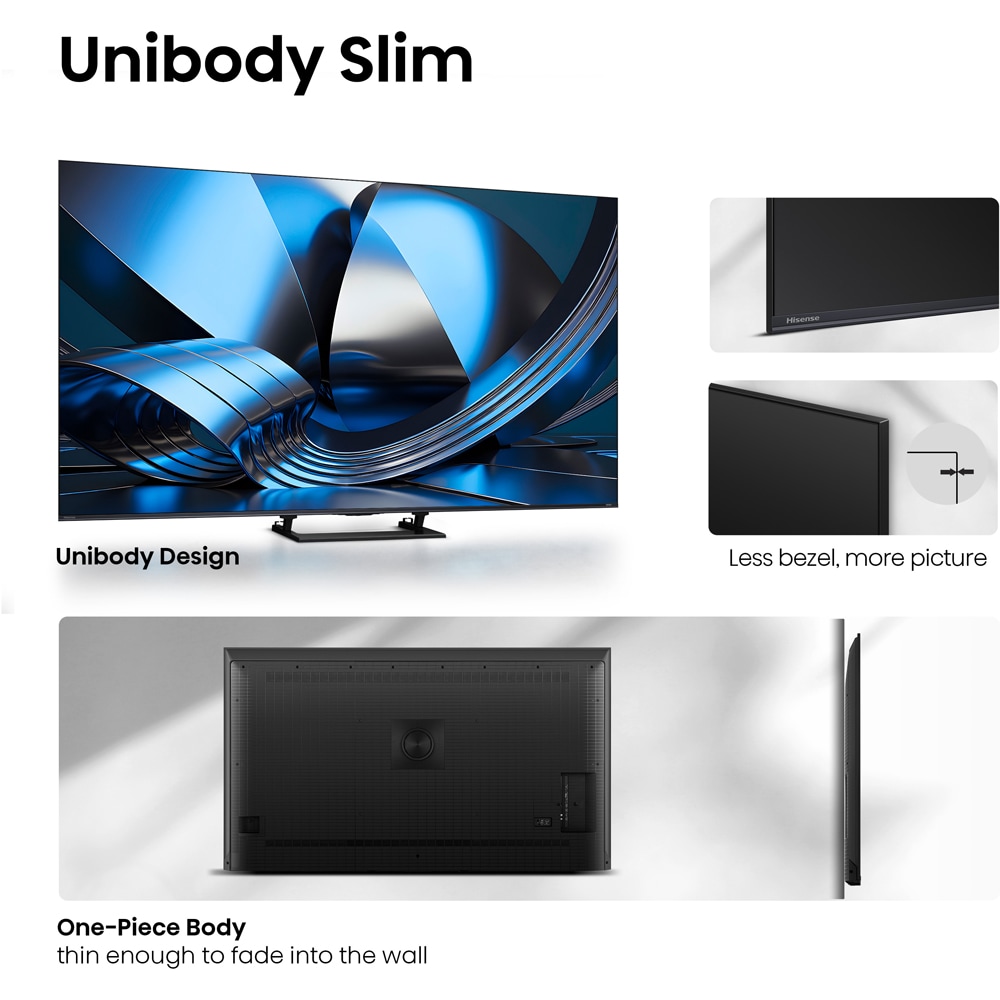 Televizor Mini-LED ULED Smart HISENSE 75U7S, Ultra HD 4K, HDR, 189cm