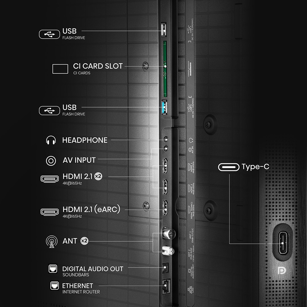 Televizor Mini-LED ULED Smart HISENSE 75U8Q, Ultra HD 4K,189cm