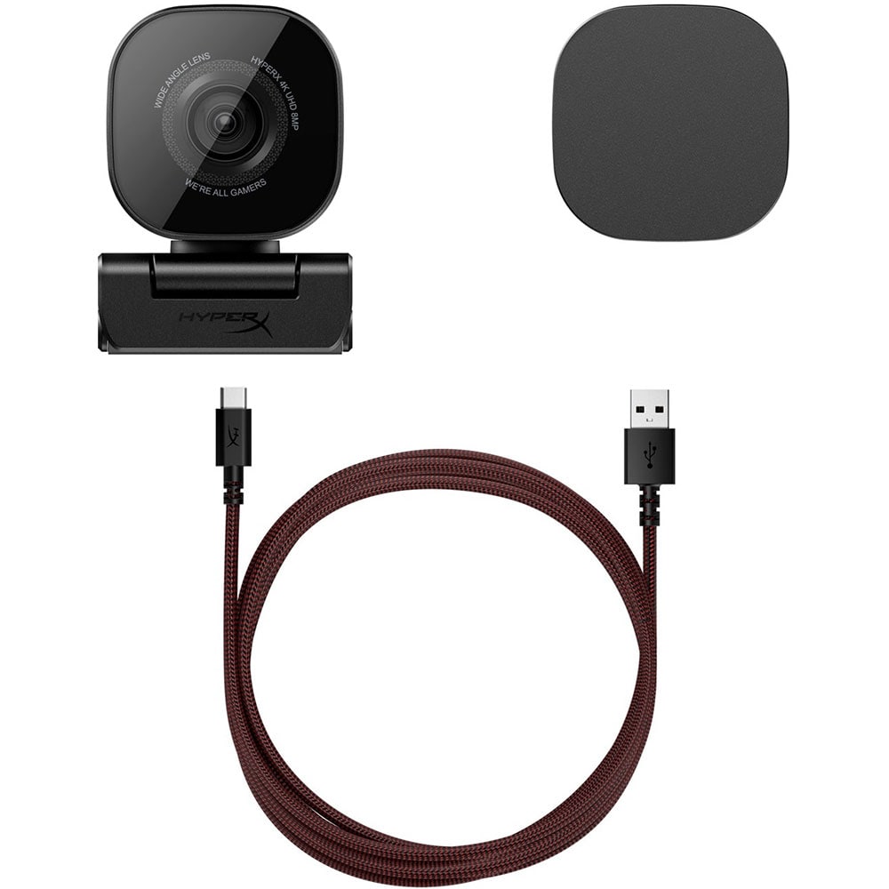 Camera Web HYPERX Vision S (75X30AA), 4K Ultra HD, 2160p, negru