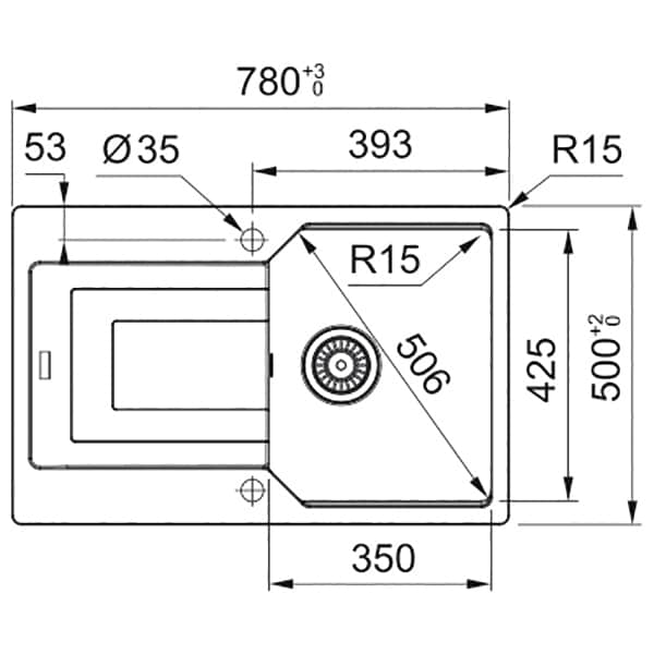 Chiuveta bucatarie FRANKE Urban UBG 611-78, 1 cuva, picurator reversibil, compozit granit, avena