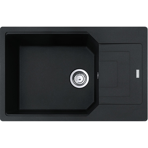 Chiuveta bucatarie FRANKE Urban UBG 611-78, 1 cuva, picurator reversibil, compozit granit, negru