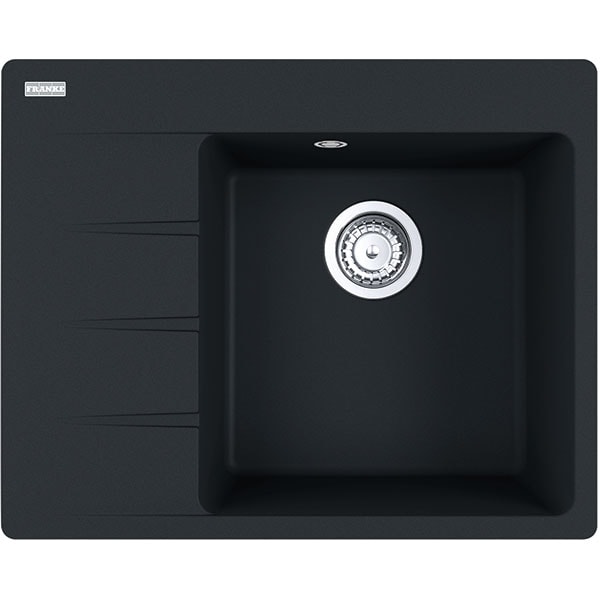 Chiuveta bucatarie FRANKE CNG 611/211-62, 1 cuva, picurator stanga, compozit granit, negru mat