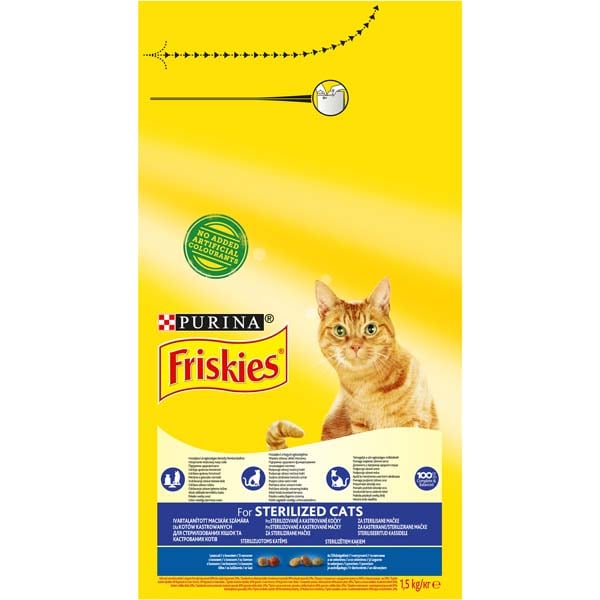 Hrana uscata pentru pisici FRISKIES Adult, Somon si legume, 1.5 kg