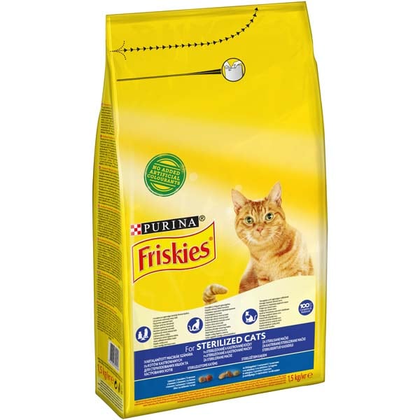 Hrana uscata pentru pisici FRISKIES Adult, Somon si legume, 1.5 kg