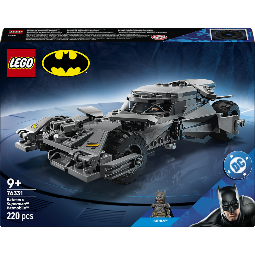LEGO DC: Batmobilul din Batman vs Superman 76331, 9 ani+, 220 piese