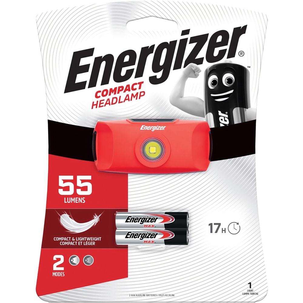 Lanterna LED ENERGIZER, 55lm, 2xAAA, rosu