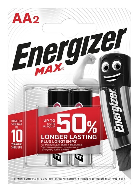 Baterie AA, 2BC  Energizer, Alkalina Max