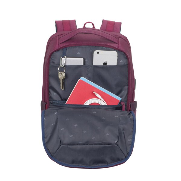 Rucsac laptop RIVACASE 7767, 15.6", poliester-nailon, mov