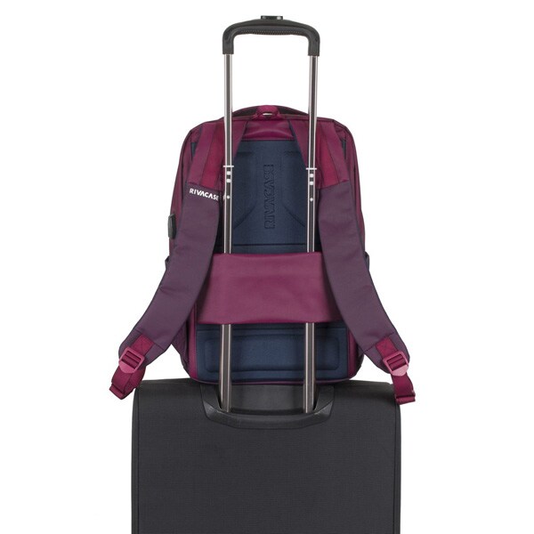 Rucsac laptop RIVACASE 7767, 15.6", poliester-nailon, mov