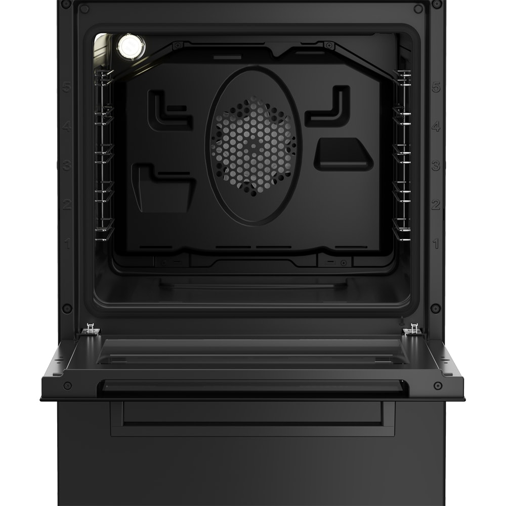Aragaz BEKO FSM52330DAON, 4 arzatoare, Gaz + Electric, L 50 cm, Grill, antracit