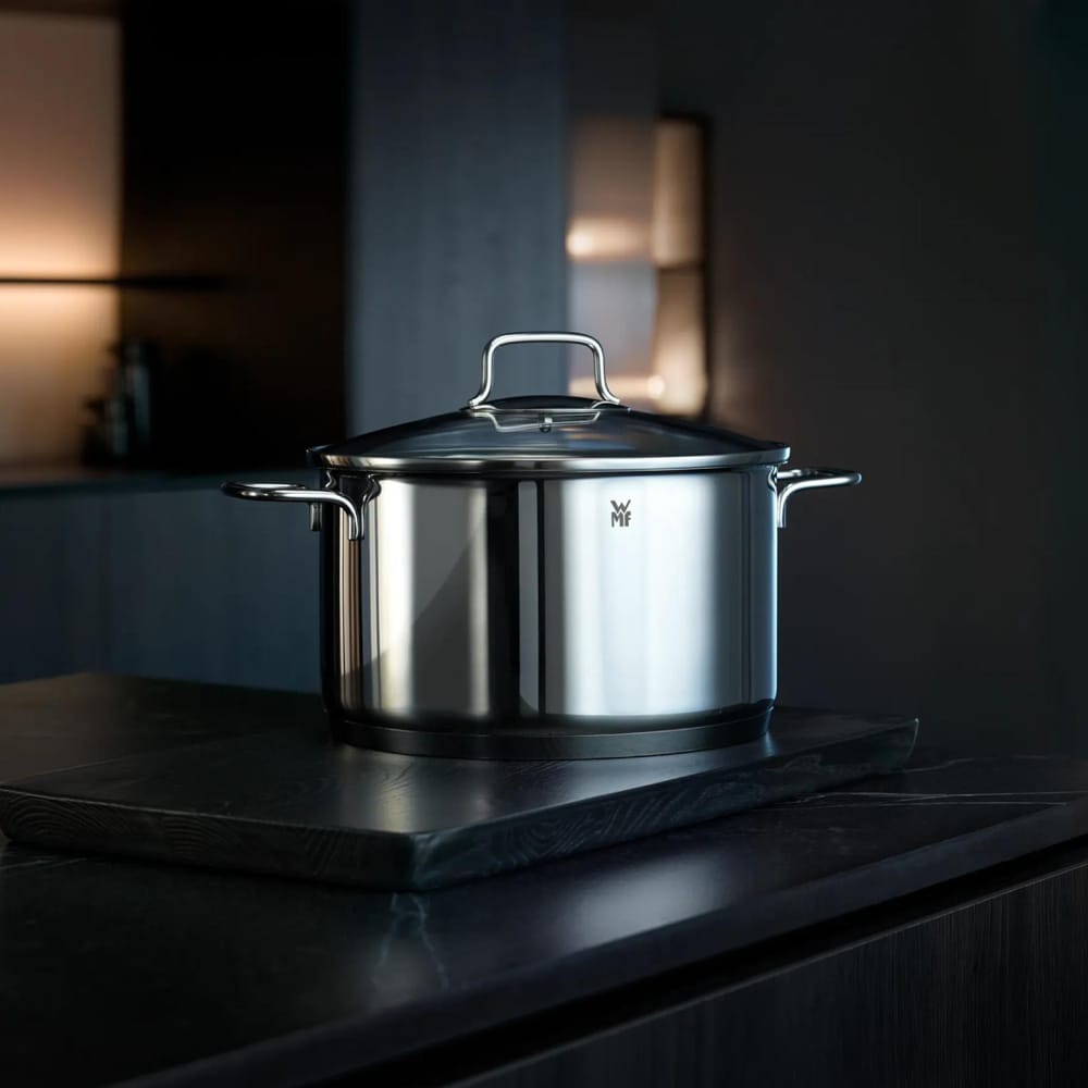 Set vase WMF Astoria, 6 piese, 16-24 cm, 1.9-5.7l, inox, argintiu