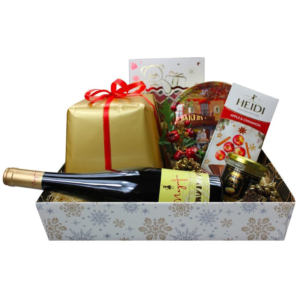 Cos cadou LUXURY BASKETS Craciun Feteasca Regala Negrini 7CFRN