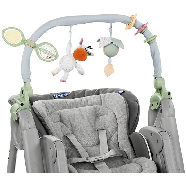 Scaun de masa CHICCO Polly Magic Relax Dove Grey 79432-8 DOVE GREY, 0 luni - 3 ani, gri 