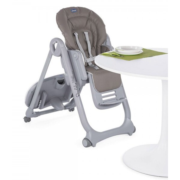 Scaun de masa CHICCO Polly Magic Relax Dove Grey 79432-8 DOVE GREY, 0 luni - 3 ani, gri 