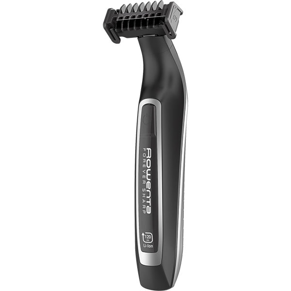 Aparat hibrid de tuns, conturat si barbierit ROWENTA Forever Sharp TN6000F4, baterie, 120 min autonomie, negru