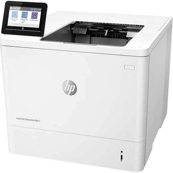 Imprimanta laser monocrom HP LaserJet Enterprise M611dn, A4, USB, Retea